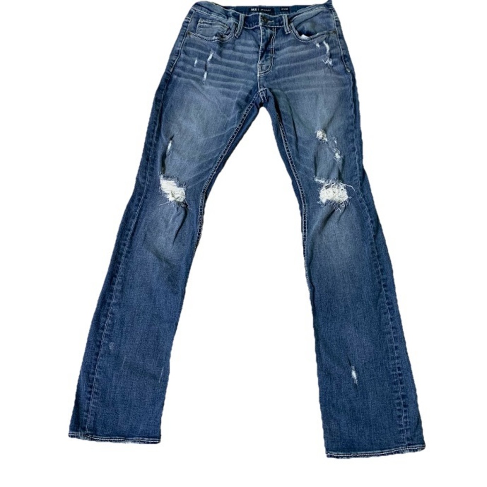 Buckle BKE Jeans Jake Straight Leg Distressed Men 31x36 (Actual 30x33) Western